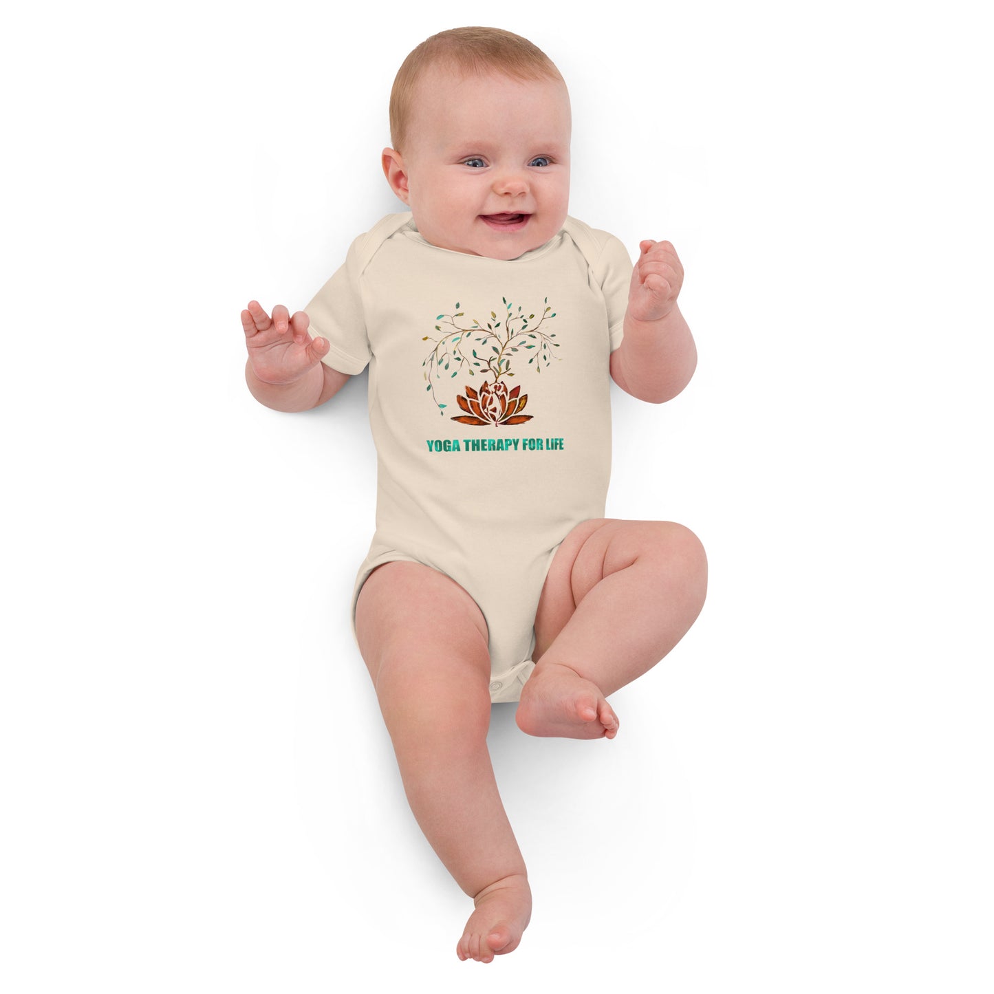 Yoga Therapy For Life Soft Organic Cotton Baby Bodysuit