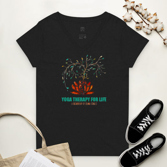 Yoga Therapy For Life Recycled V-Neck Tee